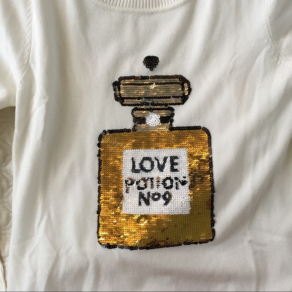 Wildfox Love Potion No9 Sweater Pullover Sequin S - Picture 4 of 8